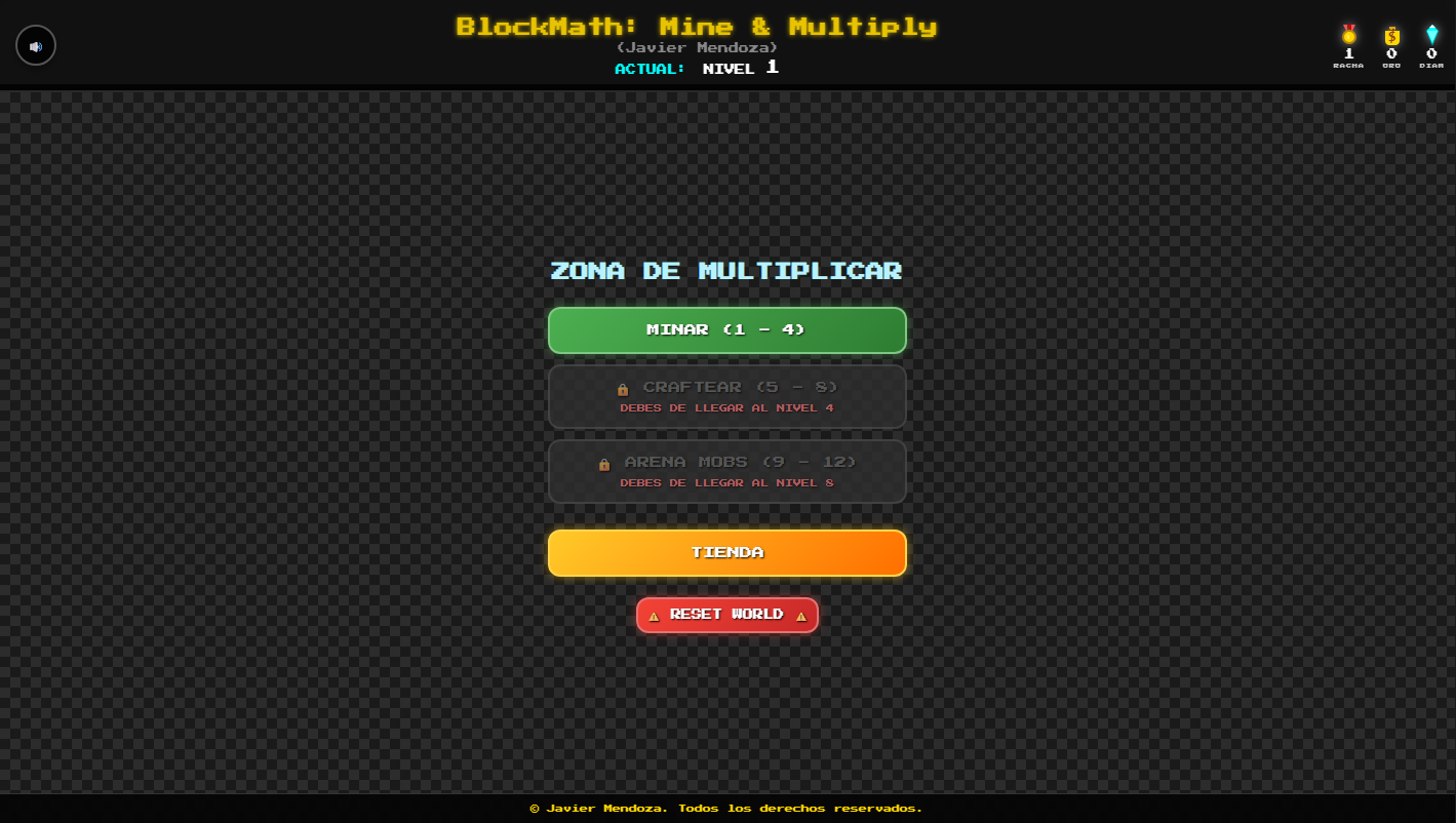 Captura de pantalla de Aprende a Multiplicar con BlockMath